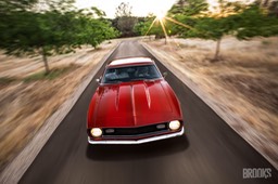 Camaro on road